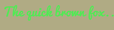 Image with Font Color 4EEC53 and Background Color B0AB84